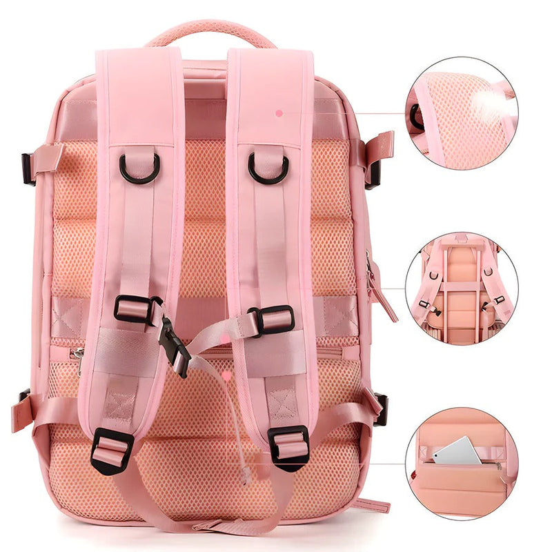 [ Pague 1 Leve 2 ] BackPack Perfeita - Mochila Impermeável com USB Para Viagem + BRINDE