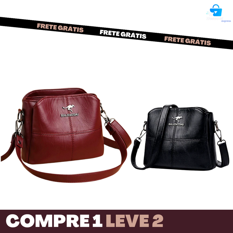 Bolsa Balli® Linda, Poderosa e Resistente - Puro Couro - COMPRE 1 LEVE 2 ( ULTIMO DIA DE PROMOÇÃO  )