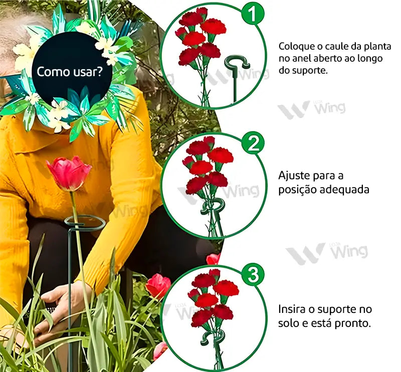 Suporte de Plantas- Mais durabilidade e Beleza [PAGUE 10 LEVE 20]