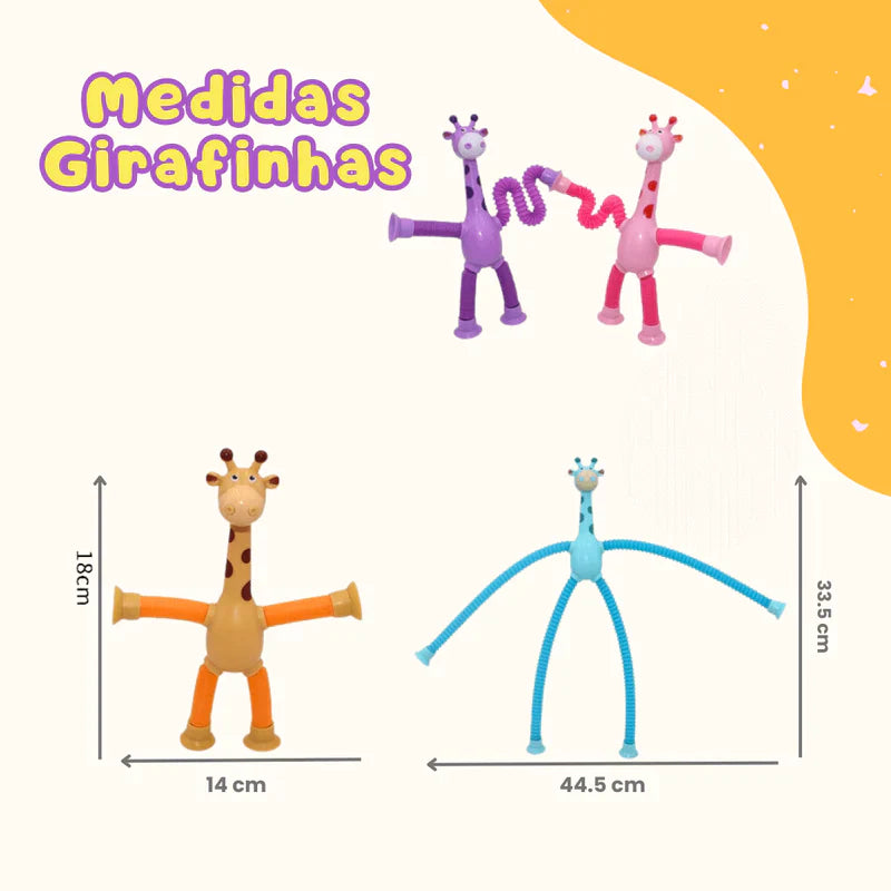 Girafinhas Criativas com Luz de LED - Kit 4 Unidades ( ULTIMO DIA DE PROMOÇÃO )