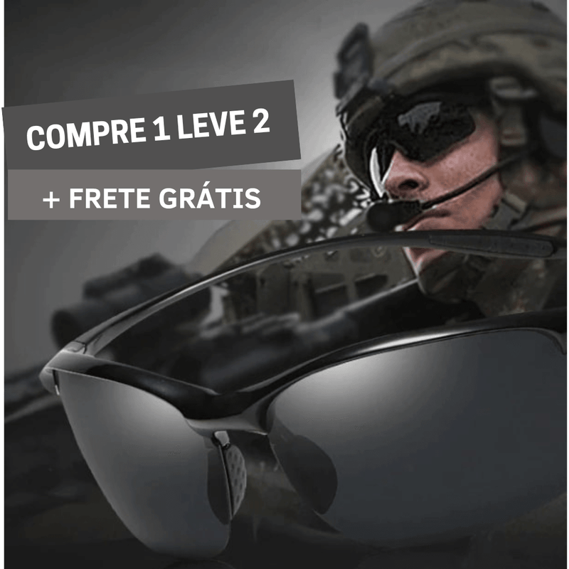 Max Vision™ - Óculos de sol militar Polarizado - Compre 1 Leve 2 + BRINDE - Descont Express