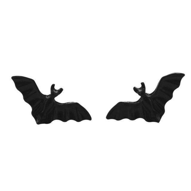 New black bat opening adjustable ring Set Halloween Fashion Accessories Personality Punk style men's and women's universal - Descont Express